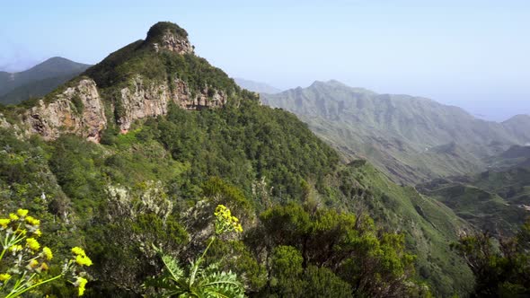 Mountain Range in Anaga Natural Park In Tenerife, Canary Islands, Spain.