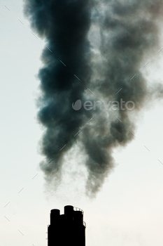 Industrial pollution chimneys black smoke emission / Photodune, Misc