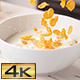 Cornflake Cereals Falling into Bowl with Milk - VideoHive Item for Sale