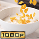 Cornflake Cereals Falling into Bowl with Milk - VideoHive Item for Sale