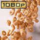 Handful of Falling Circle-Shaped Cereals - VideoHive Item for Sale