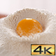 Egg Yolk Rolling Down the Pile of Flour - VideoHive Item for Sale