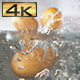 Unpeeled Potatoes Falling into Pot with Boiling Water - VideoHive Item for Sale