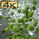 Green Peas Falling into Pot - Underwater View - VideoHive Item for Sale