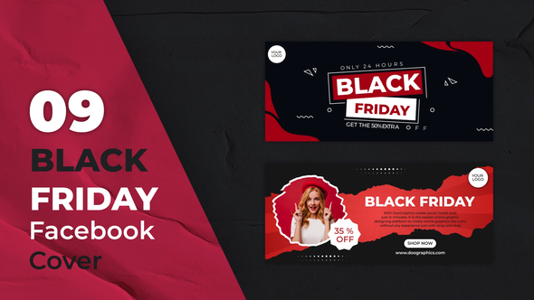 Black Friday Sale Facebook Covers