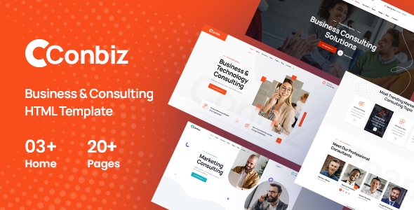  Download Conbiz Consultancy Business HTML Template ThemeHits