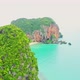 Aerial View of Tropical Sea Beach and Rocks Islands, Thailand - VideoHive Item for Sale