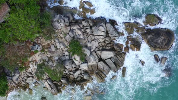 Aerial View of Thong Nai Pan Beach in Koh Phangan Thailand