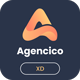 Agencico-Landing Page Templates & UI Kit XD Template - ThemeForest Item for Sale