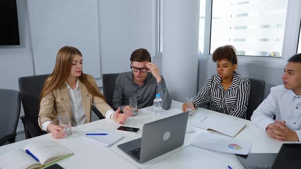 Business Team Having Meeting in Office