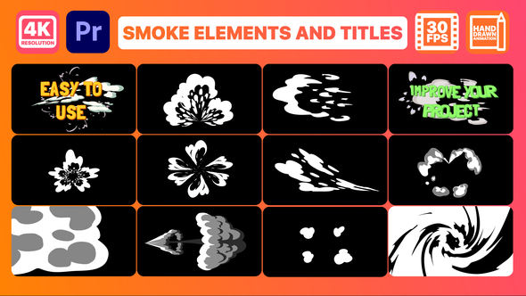 Smoke Pack and Titles | Premiere Pro MOGRT