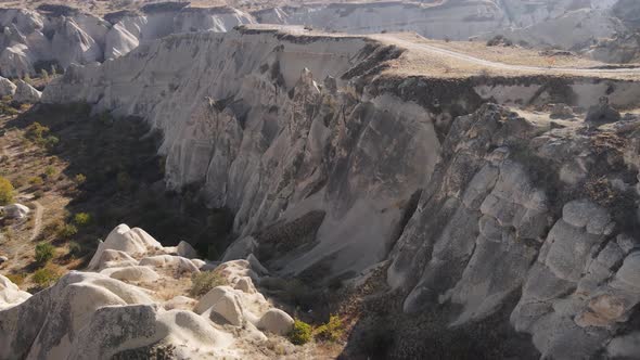 Cappadocia Landscape Aerial View. Turkey. Goreme National Park