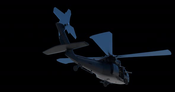 Military Helicopter UH-60 Black Hawk Realistic 