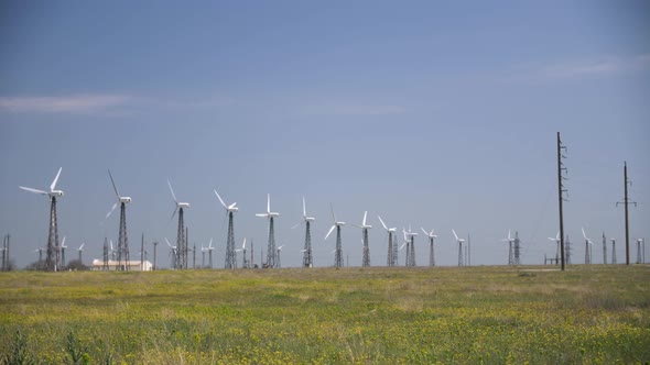 Operating Wind Farm in Summer