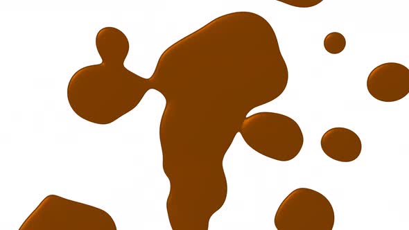 Abstract Chocolate Fluid Animation