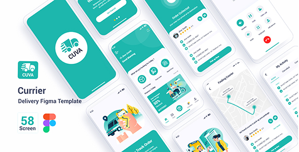 Cuva - Currier Delivery Figma Template