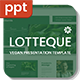 Lotteque - Vegan Presentation PPT Template - GraphicRiver Item for Sale