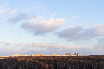 都市公園と住宅街の夕焼け空 / Photodune, Misc