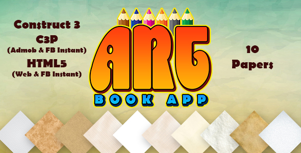 Art Book Painting App (Construct 3 | C3P | HTML5) Painting App