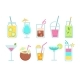 Set of Summer Nonalcoholic and Alcoholic Drinks - GraphicRiver Item for Sale