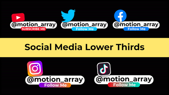 Social Media Lower Thirds