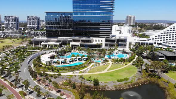 Aerial View of a Resort Hotel in Australia