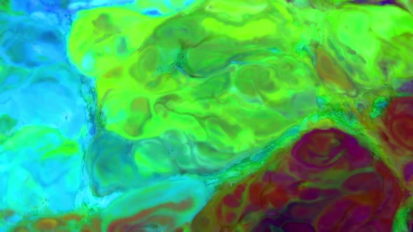 Psychedelic Galactic Paint Texture Background 