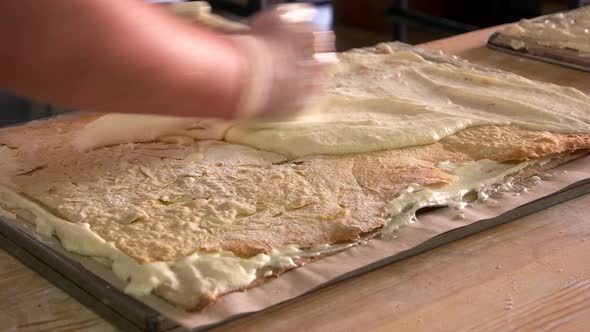 Process of Making Napoleon Cake