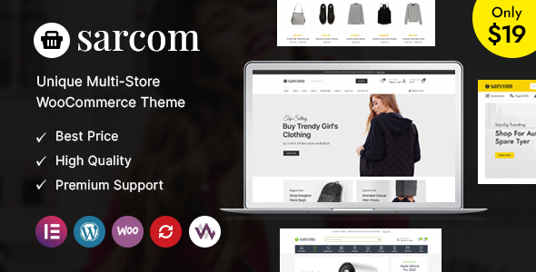 Тема WordPress Sarcom - Fashion WooCommerce Theme