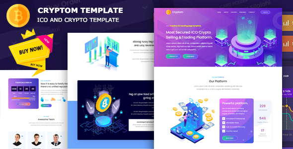 Cryptom - ICO and Crypto Template