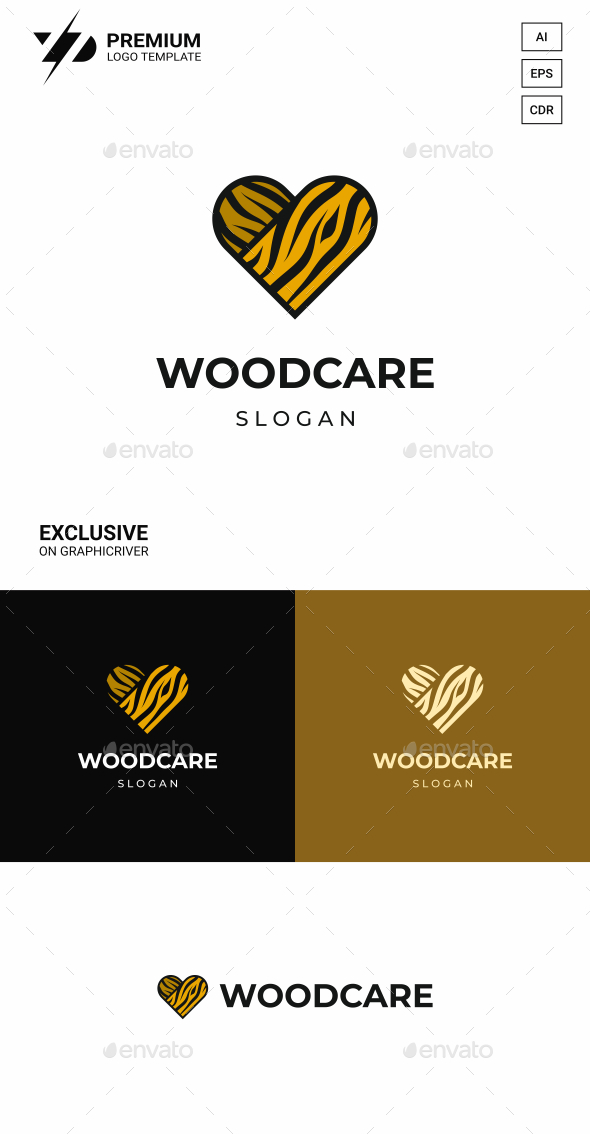 Wood Heart Logo