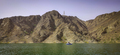 Beautiful Mountain With Boat Floating In River - PhotoDune Item for Sale