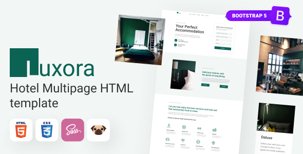Luxora - HTML5 Luxury Interactive Hotel Template