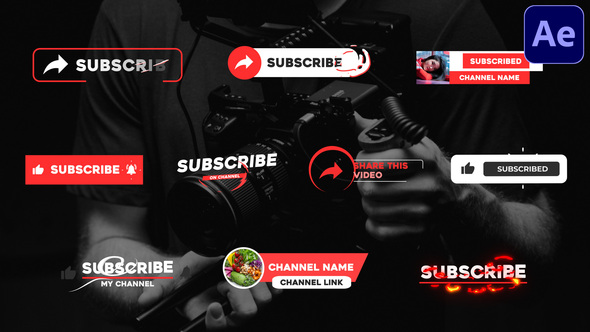 Subscribe Lower Thirds | After Effects alt