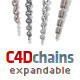 C4D Expandable Chains With Metal Shaders - 3DOcean Item for Sale