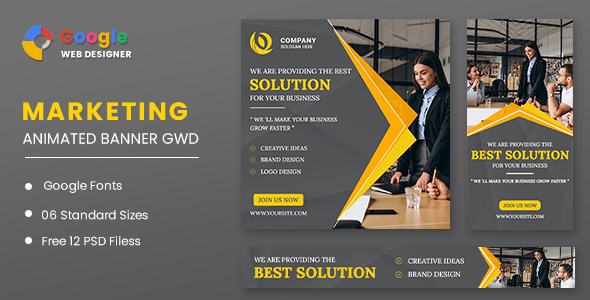 Business Marketing Animated Banner GWD