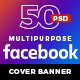 50 Multipurpose Facebook Cover Banners - GraphicRiver Item for Sale