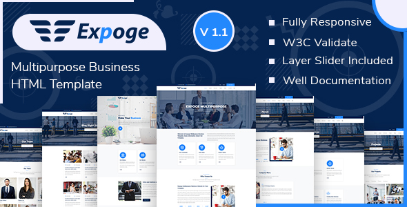 Expoge - Multipurpose Business HTML Template