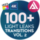 4K Light Leaks Transitions Vol 2 | For FCPX - VideoHive Item for Sale