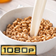 Pouring Milk into Bowl of Circle-Shaped Cereals - VideoHive Item for Sale