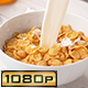 Pouring Milk into Bowl of Cornflakes - VideoHive Item for Sale