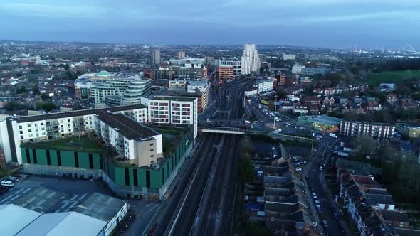 Aerial Crepuscular City