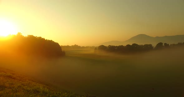 Bold Colors of Autumn Sunrise