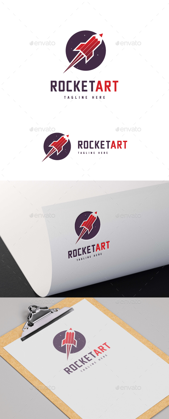 Rocket Pencil Logo
