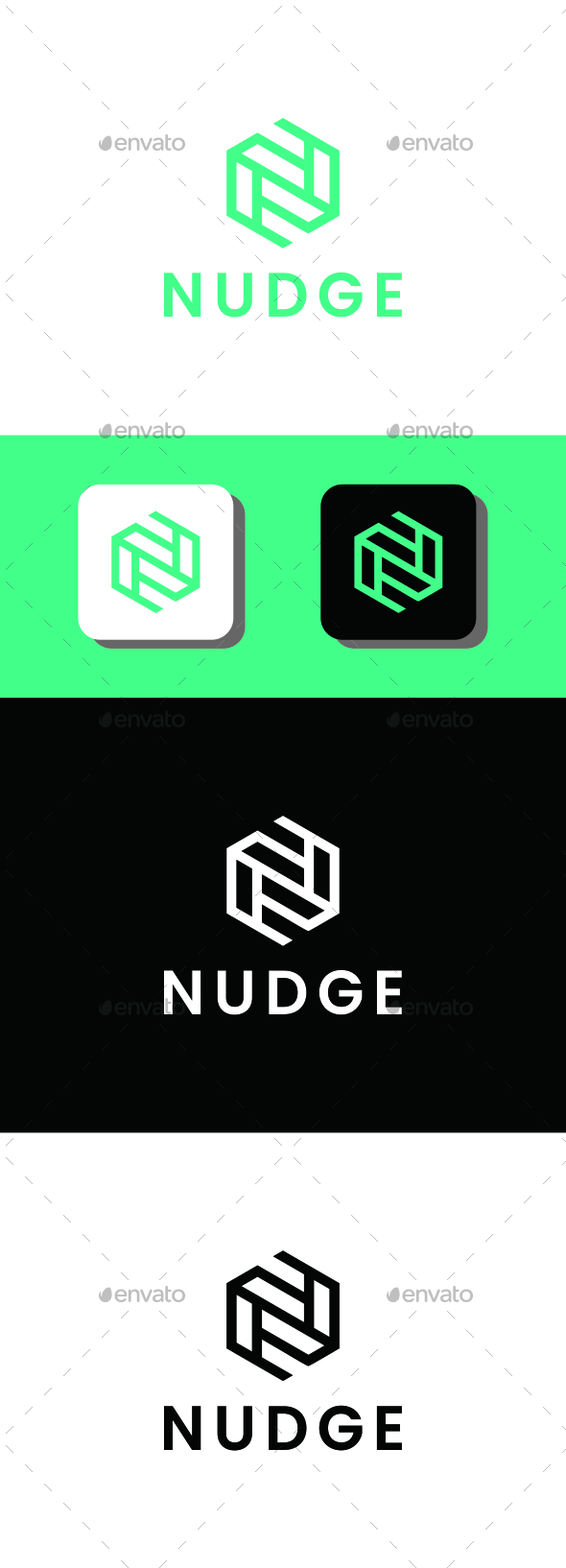 Logo Letter N - NUDGE