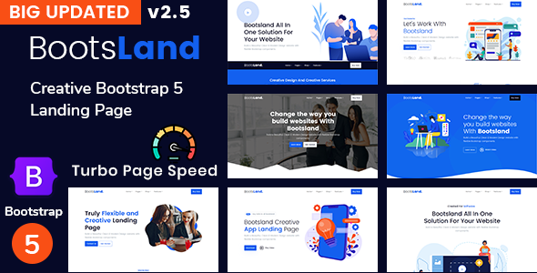 Bootsland - Creative Bootstrap 5 Landing Page