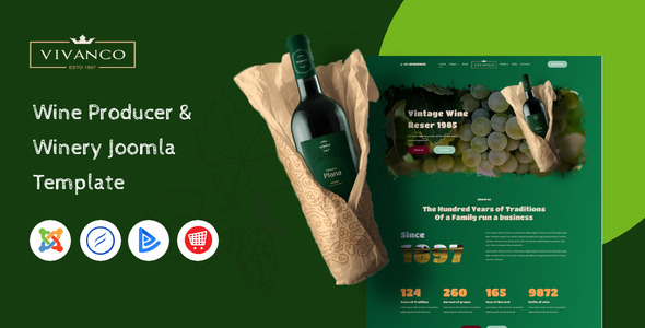 Vivanco - Vineyard & Winery Shop Joomla Template