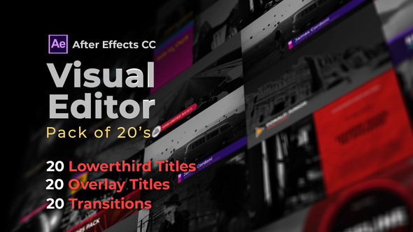 Visual Editor Pack Of 20s | After Effects Version
