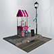 ice cream cart 3d - 3DOcean Item for Sale