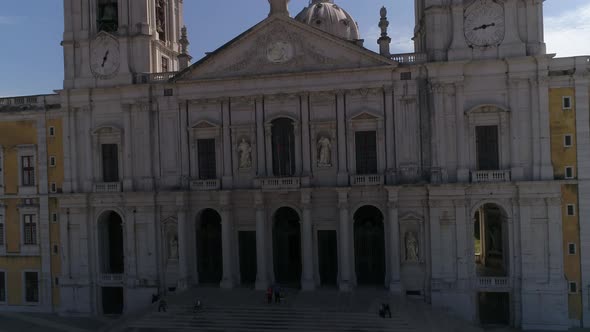 Facade Palace of Mafra, Portugal